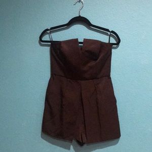 TopShop fancy romper dress(Black)